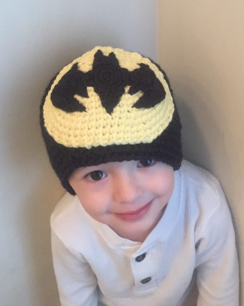 Batman applique crochet pattern